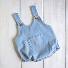 Carica l'immagine nel visualizzatore di Gallery, SALOPETTE IN VELLUTO - AZZURRO
