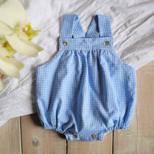 Carica l'immagine nel visualizzatore di Gallery, PAGLIACCETTO VICHY - AZZURRO