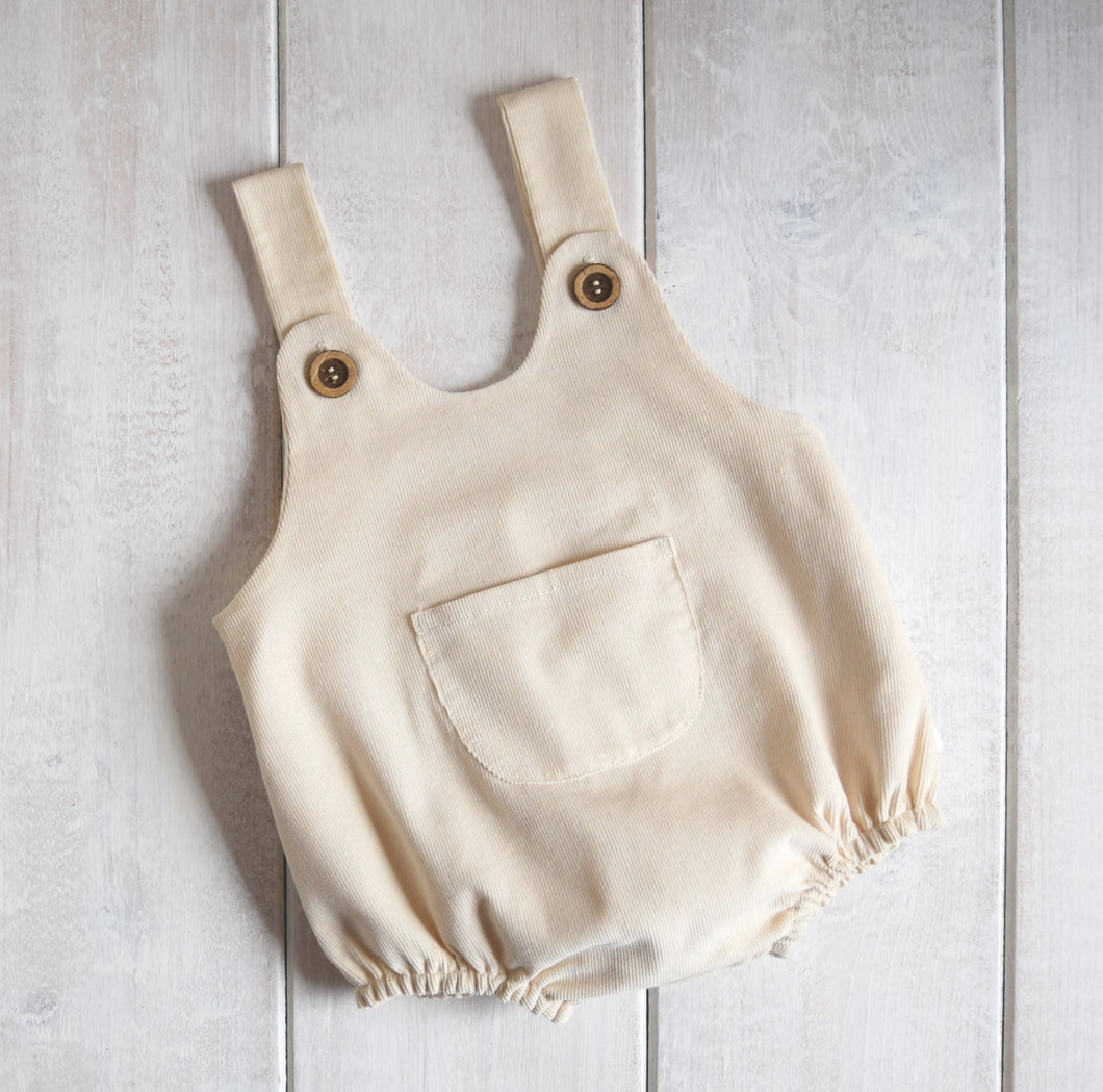 SALOPETTE IN VELLUTO - PANNA