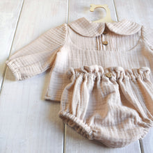 Carica l&#39;immagine nel visualizzatore di Gallery, COMPLETINO IN MUSSOLA - BEIGE
