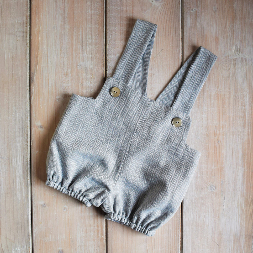 SALOPETTE IN LINO - GRIGIO