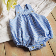 Carica l&#39;immagine nel visualizzatore di Gallery, PAGLIACCETTO VICHY - AZZURRO
