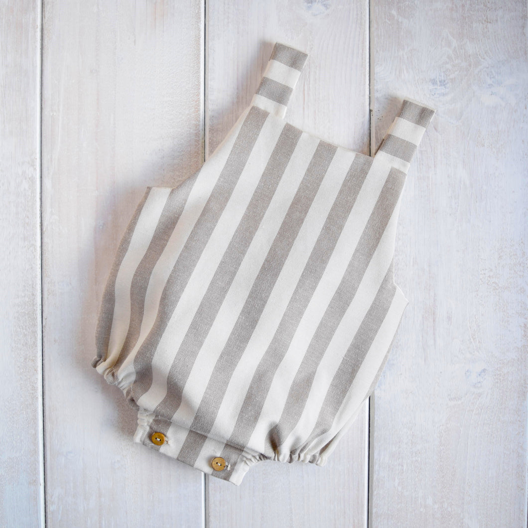 SALOPETTE A RIGHE - BEIGE