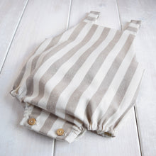 Carica l&#39;immagine nel visualizzatore di Gallery, SALOPETTE A RIGHE - BEIGE
