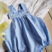 Carica l&#39;immagine nel visualizzatore di Gallery, PAGLIACCETTO VICHY - AZZURRO
